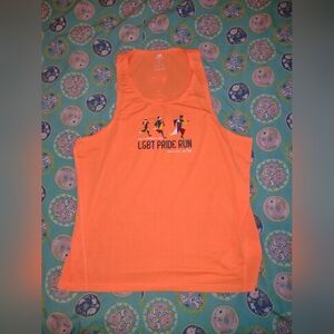 New Balance 2024 NYRR LGBT Pride Run Tank Top Orange Singlet Men's Large NWOT